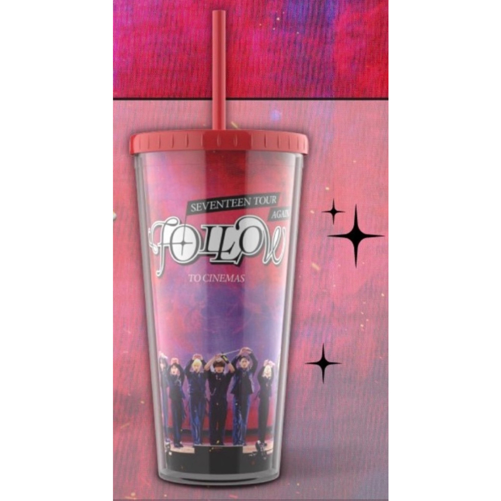 K-POP SEVENTEEN TOUR FOLLOW AGAIN TO CINEMAS Drink Cup korea official product